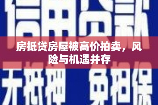 新界房抵贷房屋被高价拍卖，风险与机遇并存
