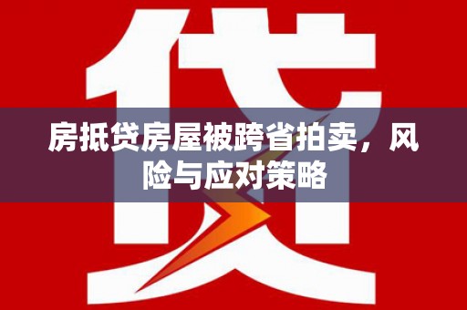 雨花台房抵贷房屋被跨省拍卖，风险与应对策略