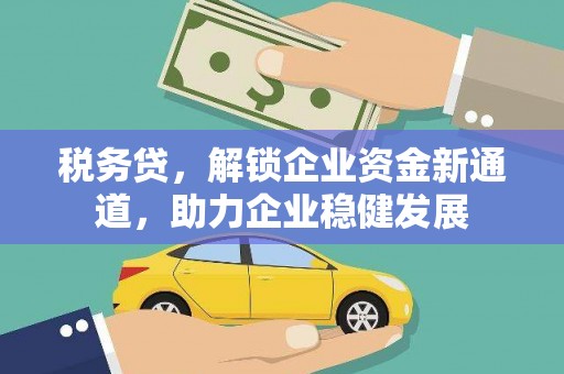 柳河税务贷，解锁企业资金新通道，助力企业稳健发展