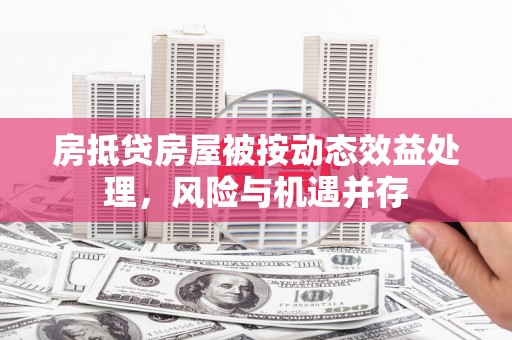 龙江房抵贷房屋被按动态效益处理，风险与机遇并存