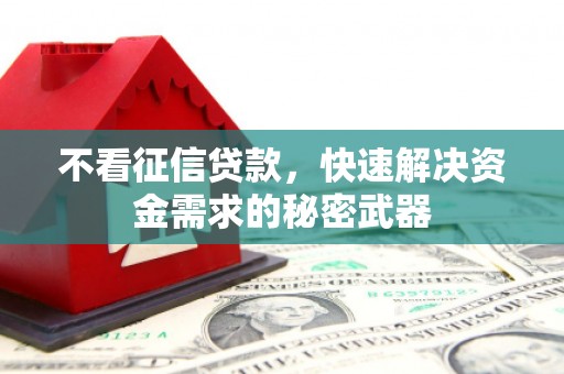 梧栖不看征信贷款，快速解决资金需求的秘密武器