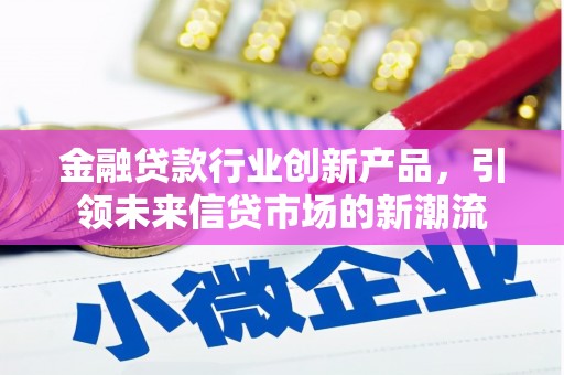 新罗金融贷款行业创新产品，引领未来信贷市场的新潮流