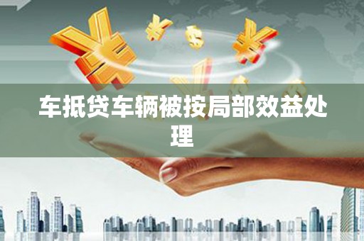 乌鲁木齐车抵贷车辆被按局部效益处理