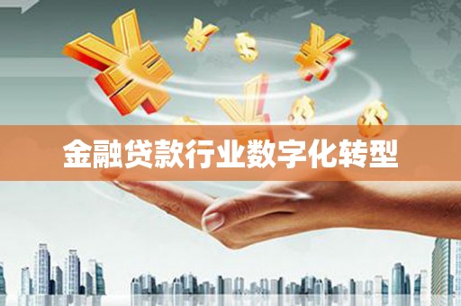 孝南金融贷款行业数字化转型