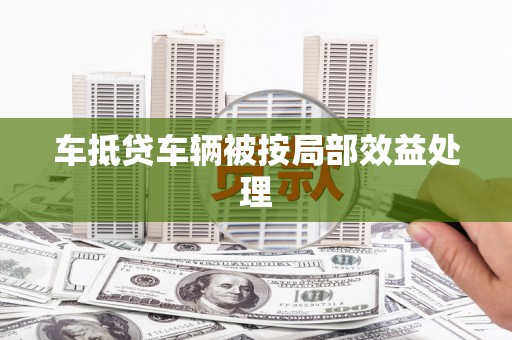 碑林车抵贷车辆被按局部效益处理