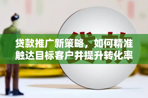 沅江贷款推广新策略，如何精准触达目标客户并提升转化率
