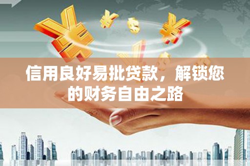 漾濞信用良好易批贷款，解锁您的财务自由之路