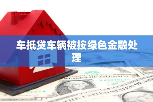 湟中车抵贷车辆被按绿色金融处理