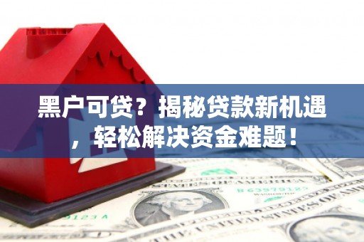 伊金霍洛旗黑户可贷？揭秘贷款新机遇，轻松解决资金难题！