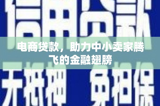 曲周电商贷款，助力中小卖家腾飞的金融翅膀