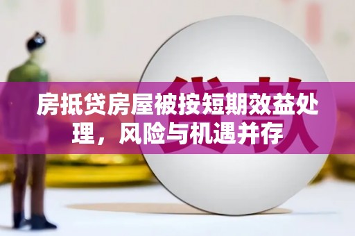 安吉房抵贷房屋被按短期效益处理，风险与机遇并存