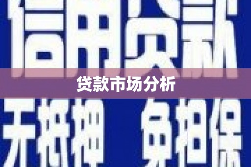 普陀贷款市场分析