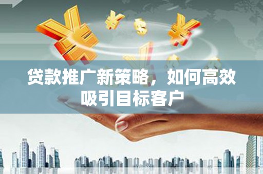 沾化贷款推广新策略，如何高效吸引目标客户