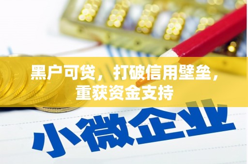 宜黄黑户可贷，打破信用壁垒，重获资金支持