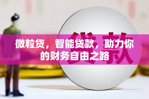 矿区微粒贷，智能贷款，助力你的财务自由之路