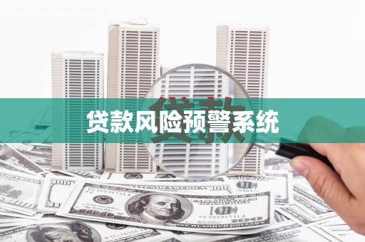 镇原贷款风险预警系统