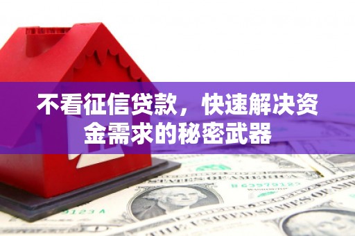 峰峰矿区不看征信贷款，快速解决资金需求的秘密武器