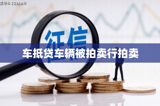 兰州车抵贷车辆被拍卖行拍卖