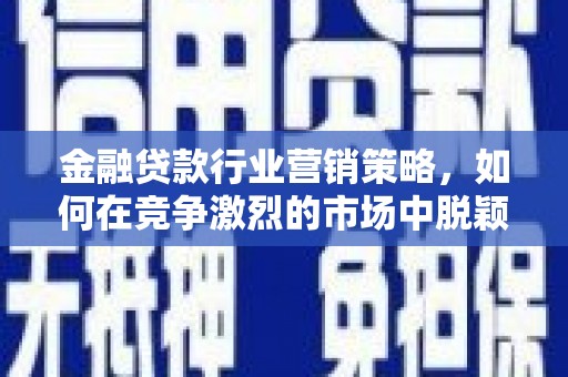 洋县金融贷款行业营销策略，如何在竞争激烈的市场中脱颖而出