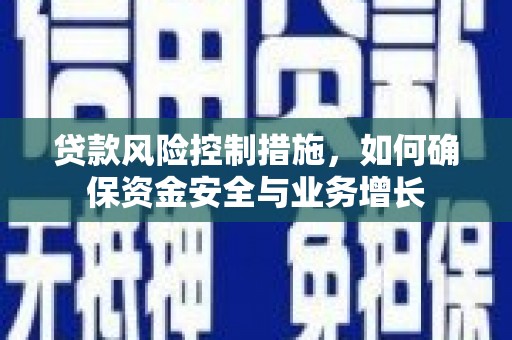 赵县贷款风险控制措施，如何确保资金安全与业务增长