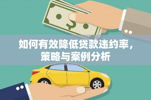 平舆如何有效降低贷款违约率，策略与案例分析