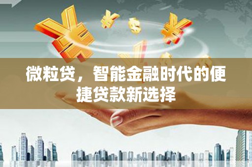 文山微粒贷，智能金融时代的便捷贷款新选择