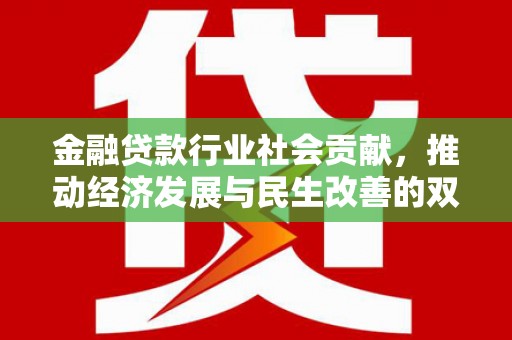 漳县金融贷款行业社会贡献，推动经济发展与民生改善的双重引擎