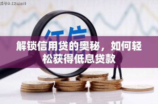 廉江解锁信用贷的奥秘，如何轻松获得低息贷款