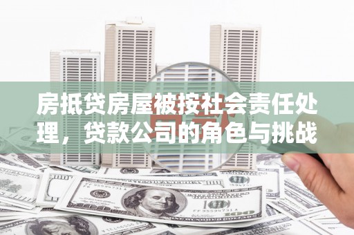 濮阳房抵贷房屋被按社会责任处理，贷款公司的角色与挑战