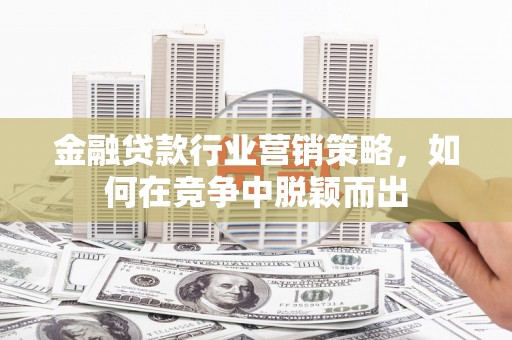 溪口金融贷款行业营销策略，如何在竞争中脱颖而出