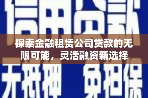 密山探索金融租赁公司贷款的无限可能，灵活融资新选择