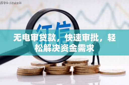 肇庆无电审贷款，快速审批，轻松解决资金需求