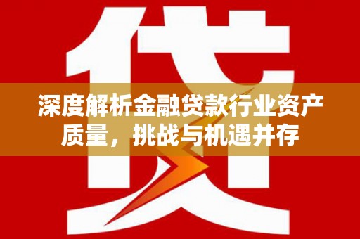 海沧深度解析金融贷款行业资产质量，挑战与机遇并存