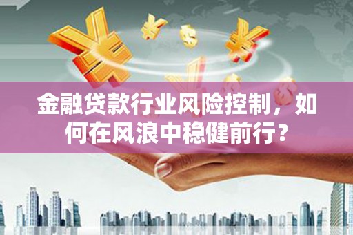 芦竹金融贷款行业风险控制，如何在风浪中稳健前行？