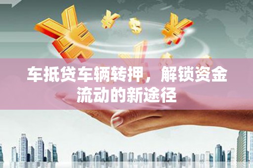 芦竹车抵贷车辆转押，解锁资金流动的新途径