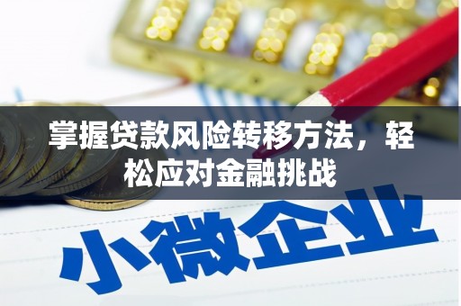 濉溪掌握贷款风险转移方法，轻松应对金融挑战