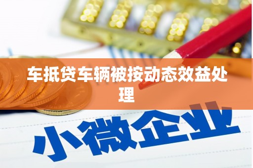 雨城车抵贷车辆被按动态效益处理