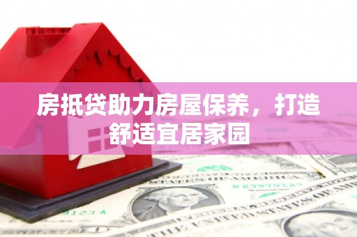 黄浦房抵贷助力房屋保养，打造舒适宜居家园