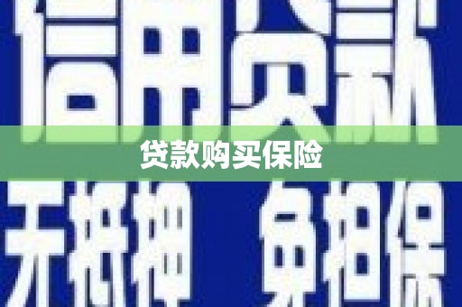 马公贷款购买保险