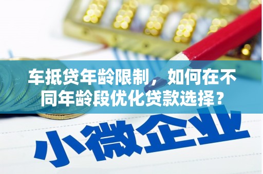 乐业车抵贷年龄限制，如何在不同年龄段优化贷款选择？
