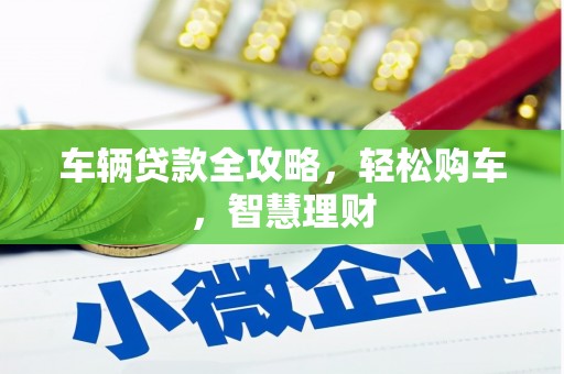 正定车辆贷款全攻略，轻松购车，智慧理财