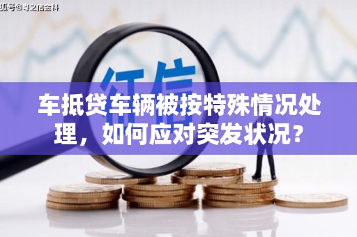 埤头车抵贷车辆被按特殊情况处理，如何应对突发状况？