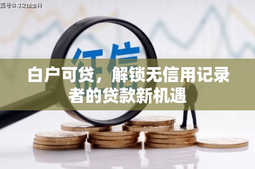 麻章白户可贷，解锁无信用记录者的贷款新机遇