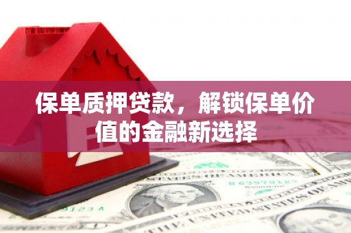 砀山保单质押贷款，解锁保单价值的金融新选择