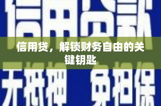 鲁山信用贷，解锁财务自由的关键钥匙
