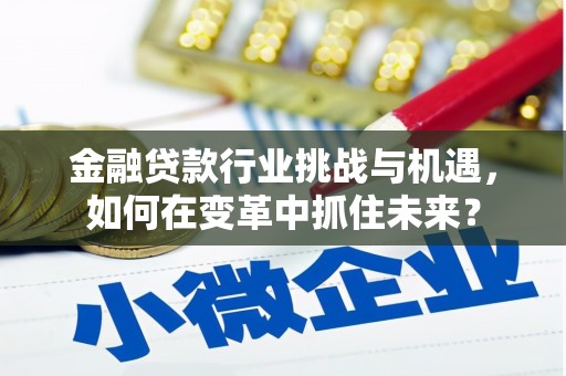  金融贷款行业挑战与机遇，如何在变革中抓住未来？
