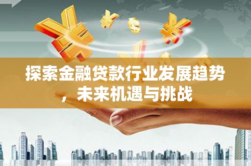 大方探索金融贷款行业发展趋势，未来机遇与挑战