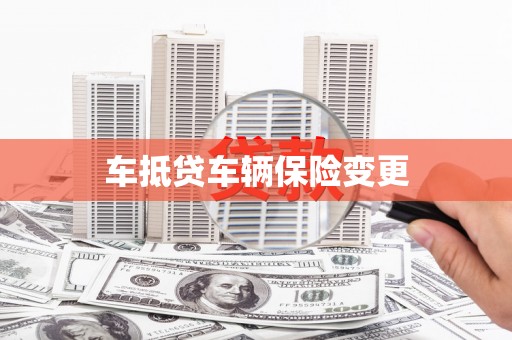 英德车抵贷车辆保险变更