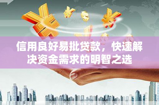 拉孜信用良好易批贷款，快速解决资金需求的明智之选
