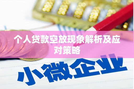 噶尔个人贷款空放现象解析及应对策略